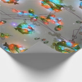 Kerstakelpapier voor noordelijk licht cadeaupapier (Hoek)