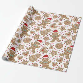 Kerstakelpapier voor ontbijtkoeken cadeaupapier