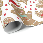 Kerstakelpapier voor ontbijtkoeken cadeaupapier (Rol Hoek)