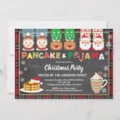 Kerstakels en pyjama's feest kaart (Voorkant)