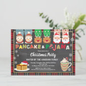 Kerstakels en pyjama's feest kaart (Staand voorkant)