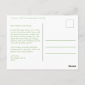 kerstakelwagen RV-kerstabel Briefkaart (Achterkant)