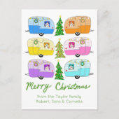 kerstakelwagen RV-kerstabel Briefkaart (Voorkant)