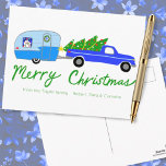 kerstakelwagen RV-kerstabel Briefkaart<br><div class="desc">Ik hoop dat je dit ontwerp leuk vindt. Voeg je eigen tekst toe aan de voor- of achterkant. Bekijk mijn winkel voor meer design en overeenkomende objecten van papier tot keukenhanddoeken!</div>