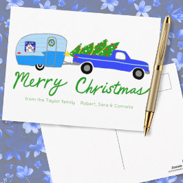  kerstakelwagen RV-kerstabel Briefkaart