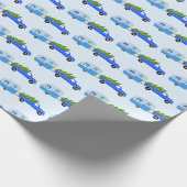 kerstakelwagen RV-kerstabel Cadeaupapier (Hoek)