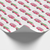  kerstakelwagen RV-kerstabel Cadeaupapier (Hoek)