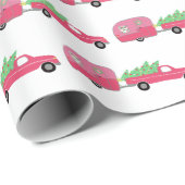  kerstakelwagen RV-kerstabel Cadeaupapier (Rol Hoek)