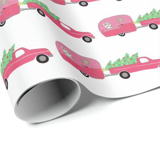  kerstakelwagen RV-kerstabel Cadeaupapier (Rol Hoek)