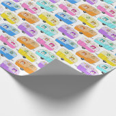 kerstakelwagen RV-kerstabel Cadeaupapier (Hoek)