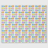  kerstakelwagen RV-kerstabel Cadeaupapier (Vlak)