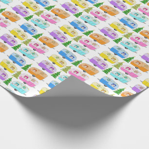  kerstakelwagen RV-kerstabel Cadeaupapier