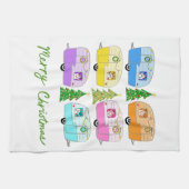  kerstakelwagen RV-kerstabel Theedoek (Horizontaal)