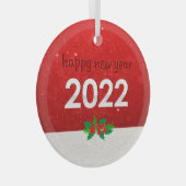 Kerstakeramische versiering glas ornament (Voorkant Rechts)