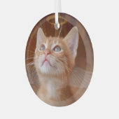 Kerstakeramische versiering glas ornament (Voorkant links)