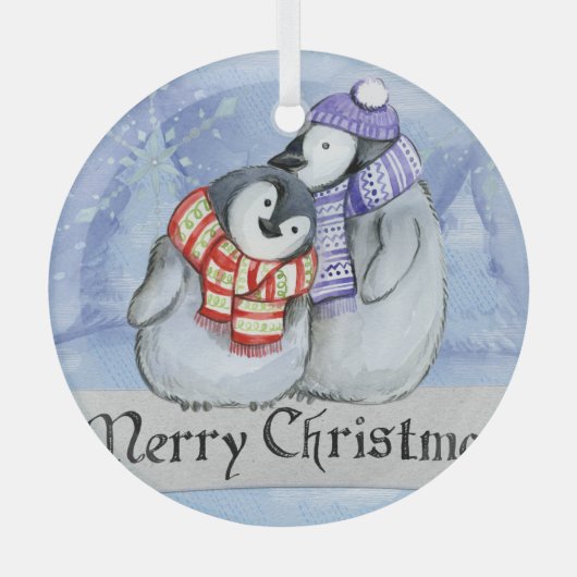 Kerstakeramische versiering glas ornament (Voorkant)