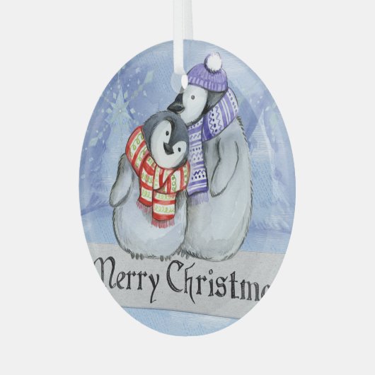 Kerstakeramische versiering glas ornament (Voorkant links)