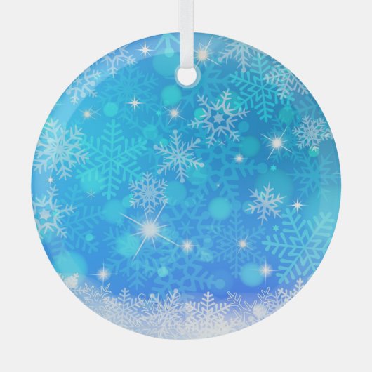 Kerstakeramische versiering glas ornament (Voorkant)