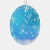 Kerstakeramische versiering glas ornament (Voorkant Rechts)