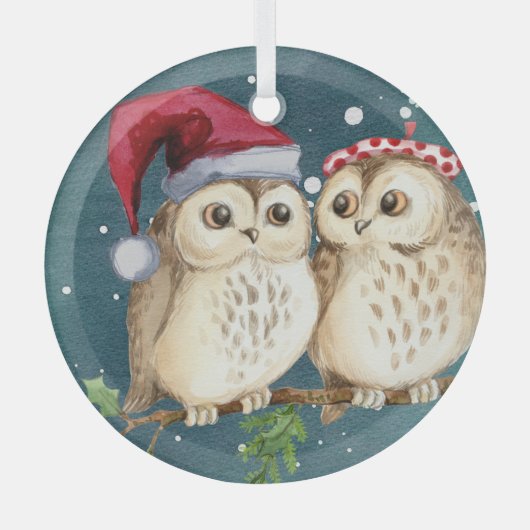 Kerstakeramische versiering glas ornament (Voorkant)