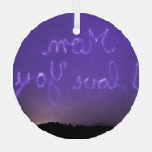 Kerstakeramische versiering glas ornament (Achterkant)