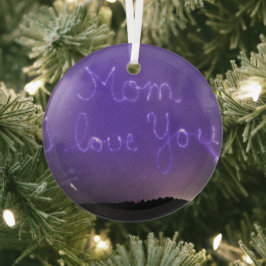 Kerstakeramische versiering glas ornament