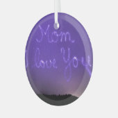 Kerstakeramische versiering glas ornament (Voorkant links)