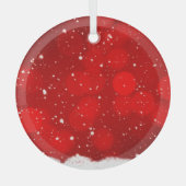 Kerstakeramische versiering glas ornament (Voorkant)