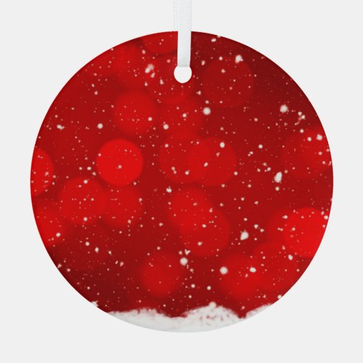 Kerstakeramische versiering glas ornament (Achterkant)