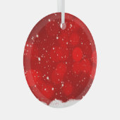 Kerstakeramische versiering glas ornament (Voorkant Rechts)