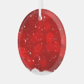 Kerstakeramische versiering glas ornament (Voorkant links)