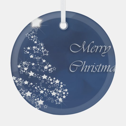 Kerstakeramische versiering glas ornament (Voorkant)