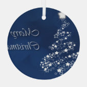 Kerstakeramische versiering glas ornament (Achterkant)