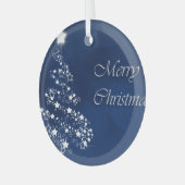 Kerstakeramische versiering glas ornament (Voorkant links)