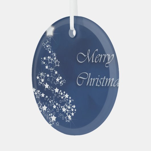 Kerstakeramische versiering glas ornament (Voorkant links)