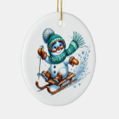 Kerstakeramische versiering keramisch ornament (Rechts)