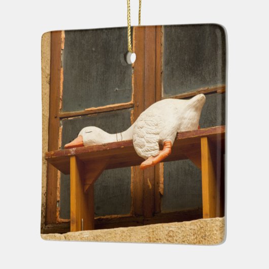 Kerstakeramische versiering keramisch ornament (Links)