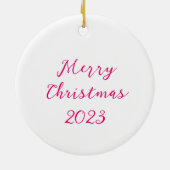 Kerstakeramische versiering keramisch ornament (Achterkant)