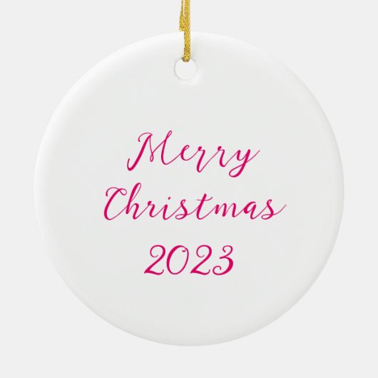 Kerstakeramische versiering keramisch ornament (Achterkant)