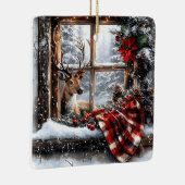 Kerstakeramische versiering keramisch ornament (Rechts)