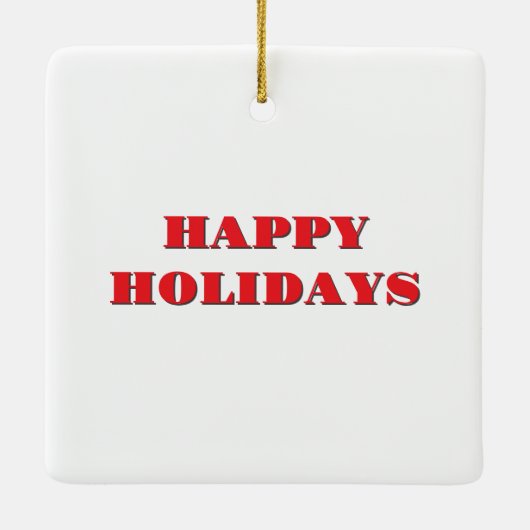 Kerstakeramische versiering keramisch ornament (Achterkant)