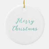 Kerstakeramische versiering keramisch ornament (Achterkant)