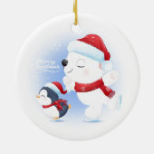 Kerstakeramische versiering keramisch ornament (Achterkant)