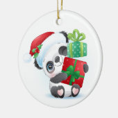 Kerstakeramische versiering keramisch ornament (Links)