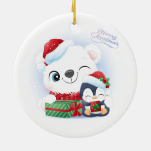 Kerstakeramische versiering keramisch ornament