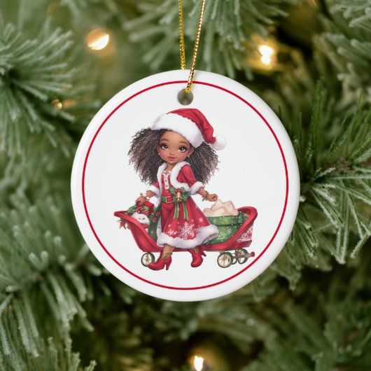 Kerstakeramische versiering keramisch ornament (Boom)