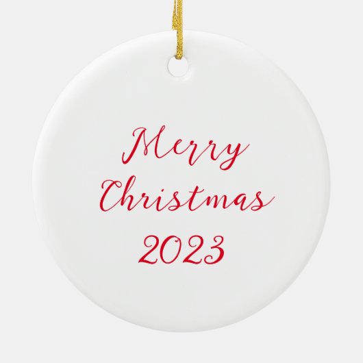 Kerstakeramische versiering keramisch ornament (Achterkant)