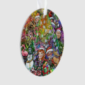 Kerstakeramische versiering ornament (voorkant)