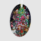 Kerstakeramische versiering ornament (voorkant)