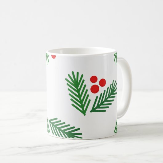 Kerstakerbessen Koffiemok (Voorkant rechts)